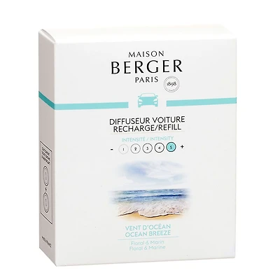 Set of 2 Ocean Breeze Car Diffuser Refills by Maison Berger