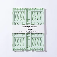 Set of 4 Large Folding Storage Crates