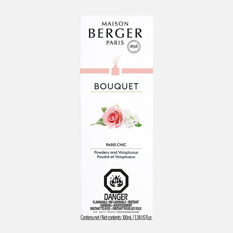 Bouquet parfumé + 100 ml de recharge « Ice Cube » par Maison Berger Paris - Paris Chic