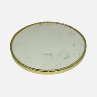 Round Tray with Marble Base