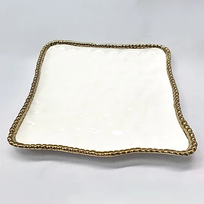 Elegance Gold Bead Tray, Square