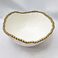 Elegance Gold Bead Salad Bowl