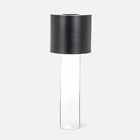 Lampe de table et vase DEL - Noire