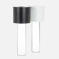 Lampe de table et vase DEL - Blanche