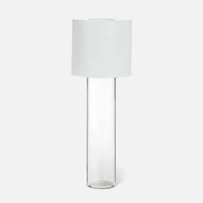 Lampe de table et vase DEL - Blanche