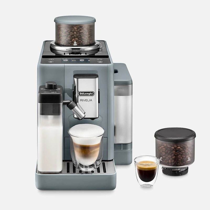 De'Longhi Rivelia Machine à espresso et cappuccino automatique - Gris