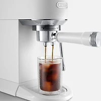 De'Longhi Dedica Duo Espresso Machine With Cold Brew - White