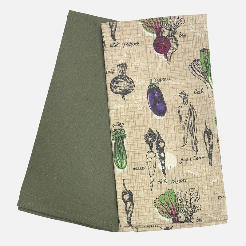 Legumes Tea Towel, Set of 2