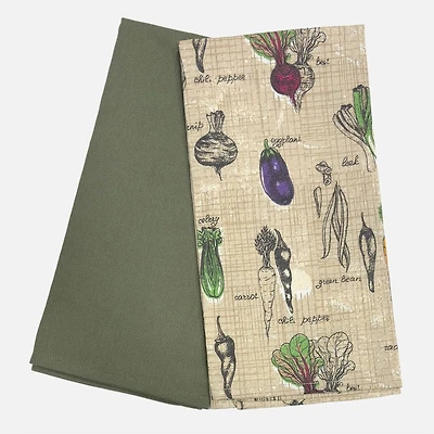 Legumes Tea Towel, Set of 2