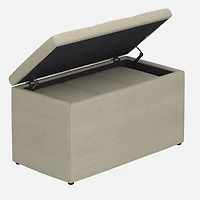 Levi Storage Ottoman, 2 Pieces - Beige