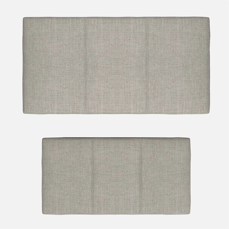 Levi Storage Ottoman, 2 Pieces  - Light Grey