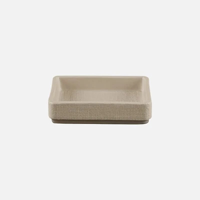 Cedar & Rose Porte-savon Linen Ceramic