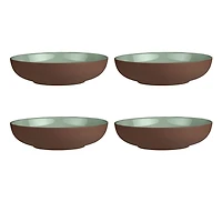Set of 4 Sienna Teal Bowls by Maxwell & Williams (20 cm)