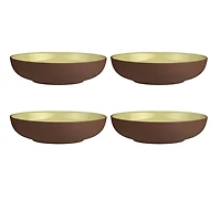 Set of 4 Sienna Straw Bowls by Maxwell & Williams (20 cm)
