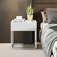 Lucie Night Stand - White