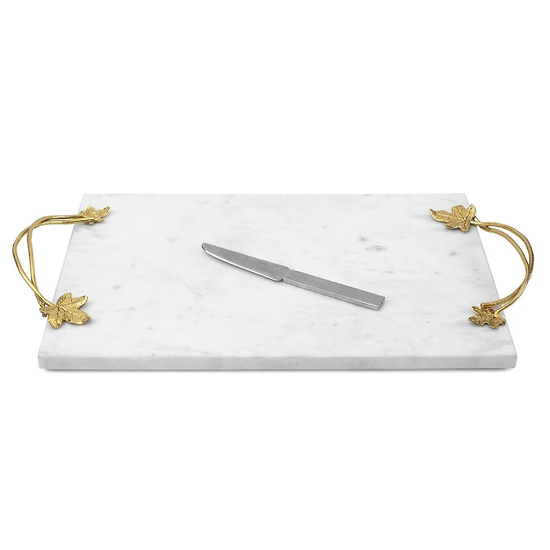 Michael Aram Ivy & Oak Cheese Board with Knife