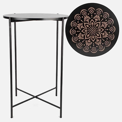 Mandala Motif Accent Table