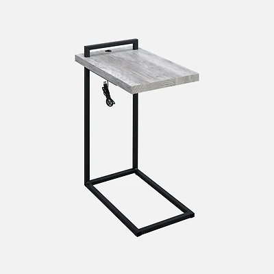 Table d'appoint Mannie - bois/grise