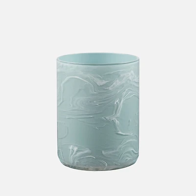 Cedar & Rose Marbled Wastebasket 