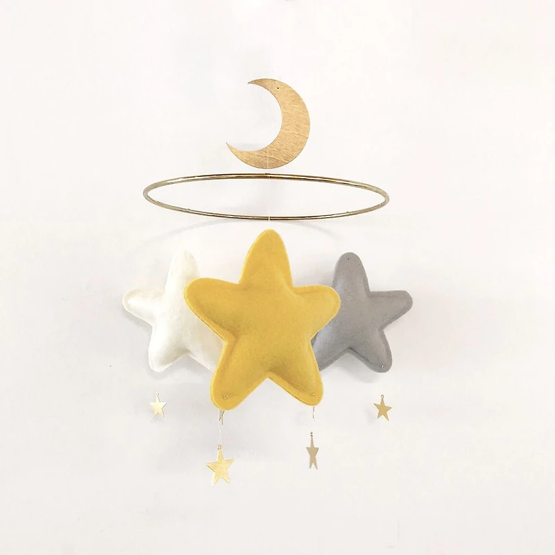 Star Mobile - Grey, Ivory & Mustard