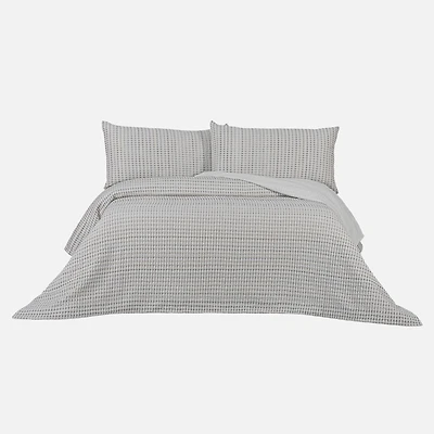 Maize Waffle Duvet Cover Set
