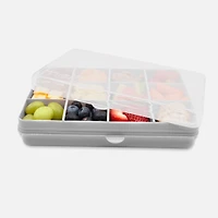 Melii Boîte Snackle, 12 compartiments - Gris