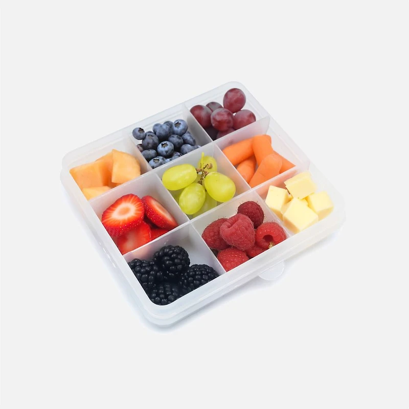 Melii Boîte Snackle, 9 compartiments - Pin de chasse