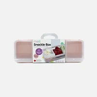 Melii Snackle Box, 4 Separate Compartments with Lids - Pink