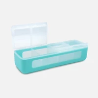 Melii Boîte Snackle, 4 compartiments séparés avec couvercles