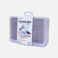 Melii Snackle Box, 3 Separate Compartments - Oat milk