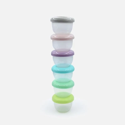 Melii Nesting Food Storage Containers, Set of 6 Containers and Lids