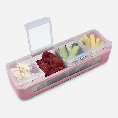 Melii Snackle Box, 4 Compartments - Berry