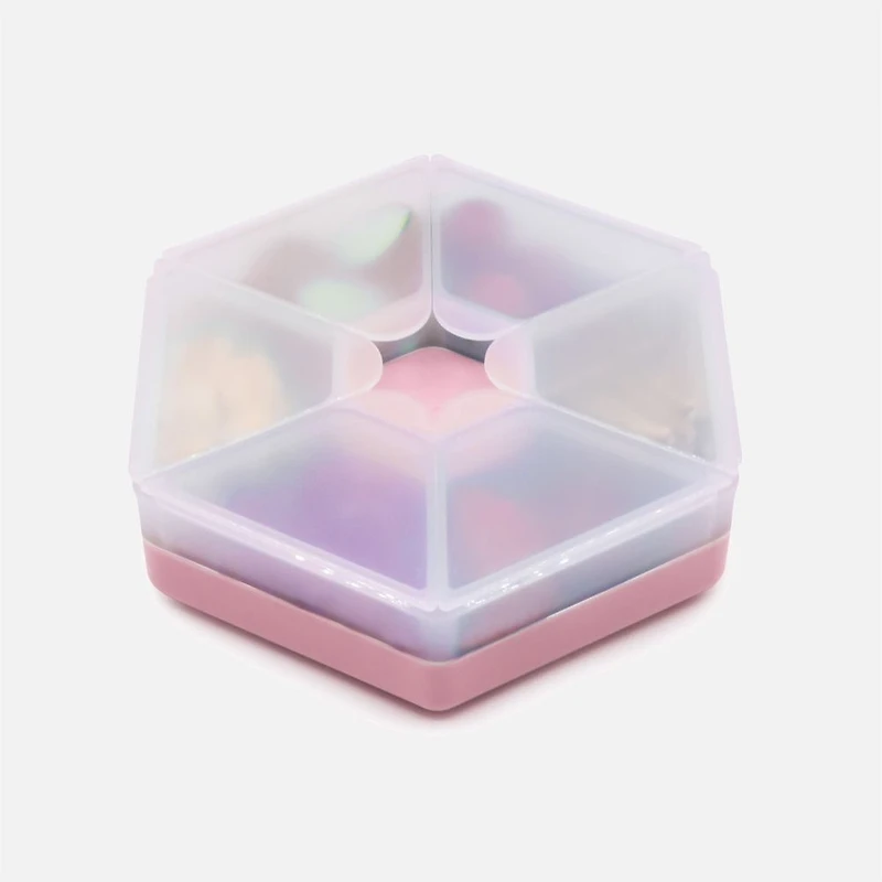 Melii Hexagonal Snackle Box - Pink