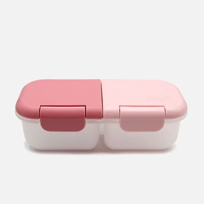 Snack Container, 2 Compartment - Blush and Berry
