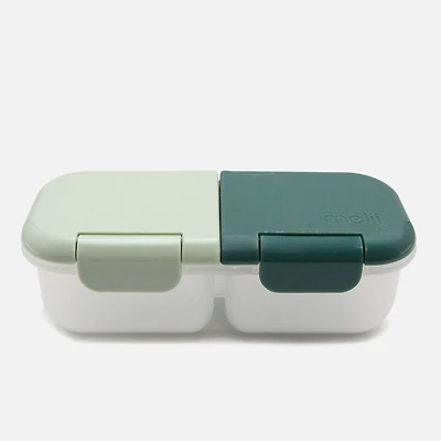 Snack Container, 2 Compartment - Sage and Cactus Fern