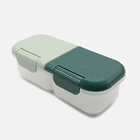 Snack Container, 2 Compartment - Sage and Cactus Fern