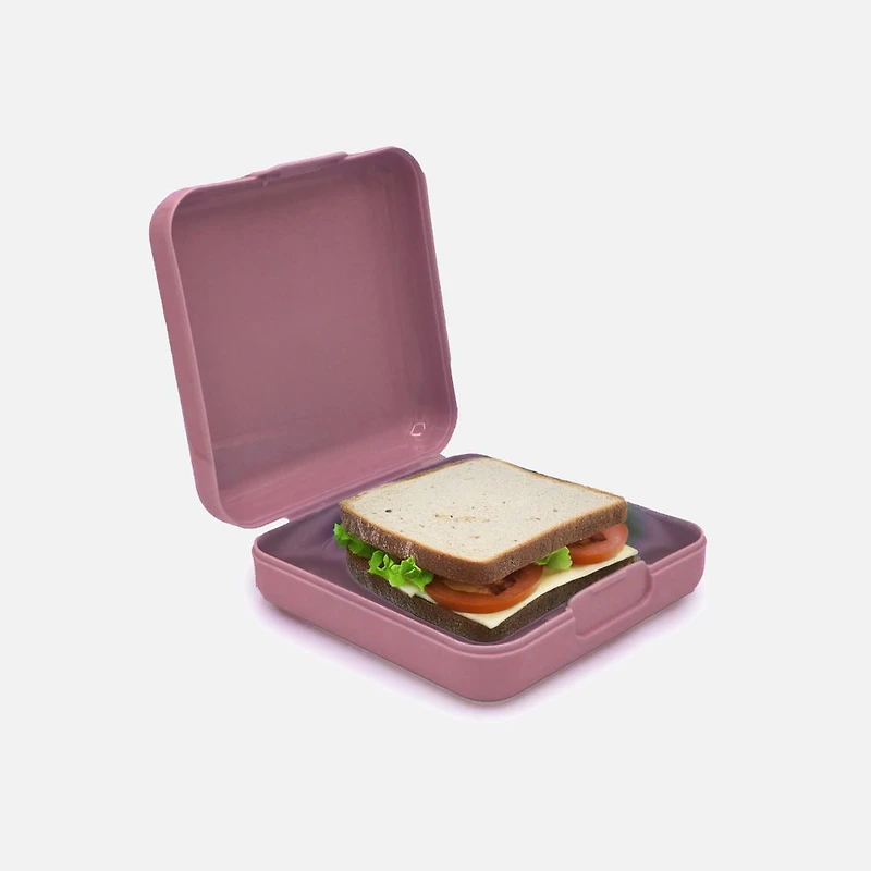 Melii Boîte à sandwich en plastique, ensemble de 2 - Baies/Blush
