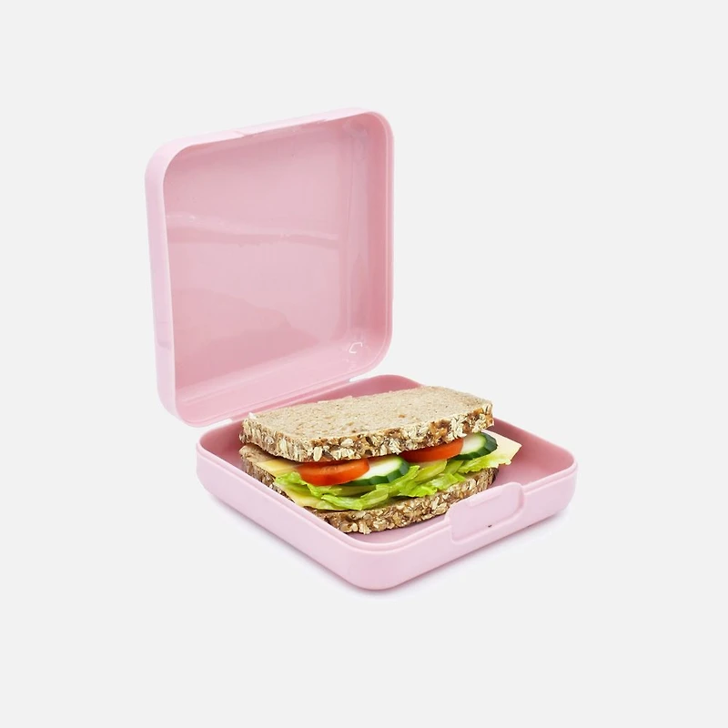 Melii Boîte à sandwich en plastique, ensemble de 2 - Baies/Blush