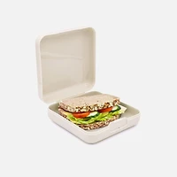 Melii Boîte à sandwich en plastique, ensemble de 2 - Ivoire/Sauge