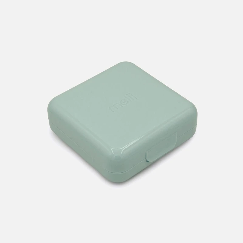 Melii Boîte à sandwich en plastique, ensemble de 2 - Ivoire/Sauge