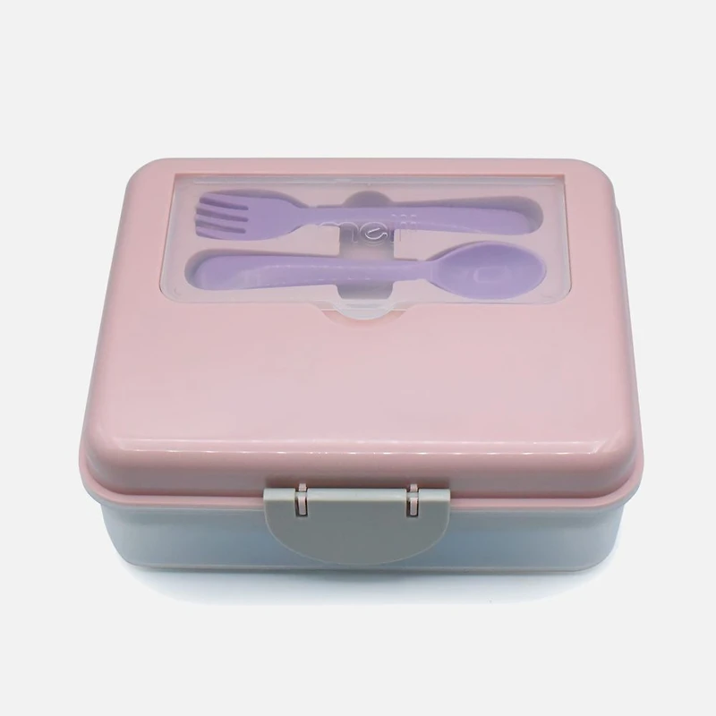 2 Tier Bento - Pink/Purple/Grey