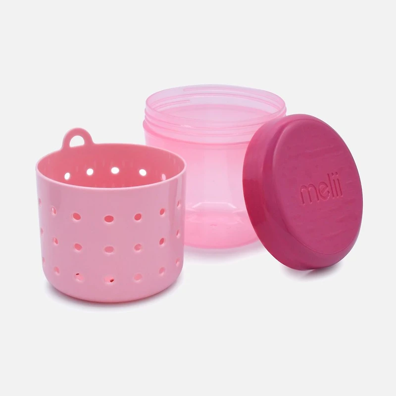 Melii Contenant à fruits avec passoire - Rose