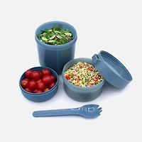 Melii Yogourt ou salade à emporter avec cuillère - Bleu ardoise