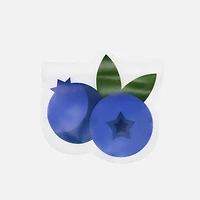 Reusable Peva Snack Bags Fruits - Assorted, 6 pack