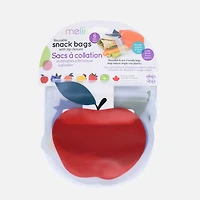 Reusable Peva Snack Bags Fruits - Assorted, 6 pack