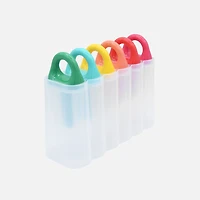 Melii Bâtonnets glacés avec plateau, 6 pièces - Couleurs fruitées