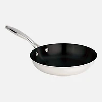 Meyer SuperSteel Poêle à frire antiadhésive à 3 plis en acier inoxydable - 24 cm