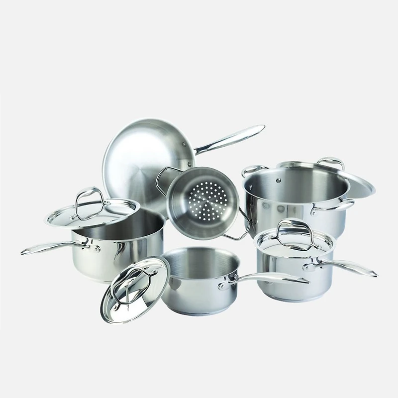 Meyer Accolade Stainless Steel Cookware, Set of 10