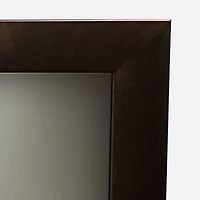 Espresso Large Flat Frame Mirror - 30x30