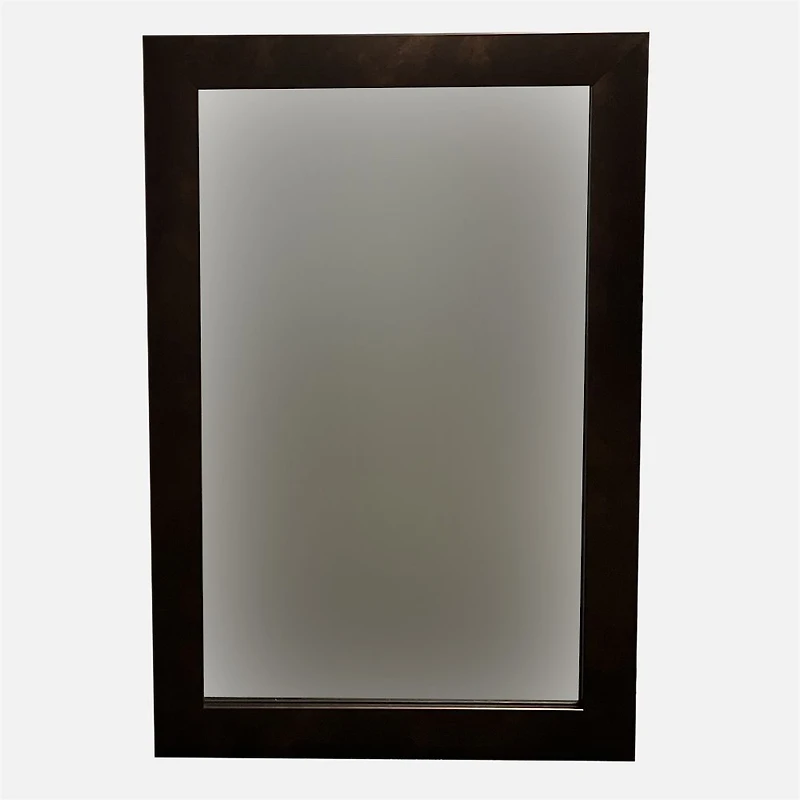 Espresso Large Flat Frame Mirror - 30x30